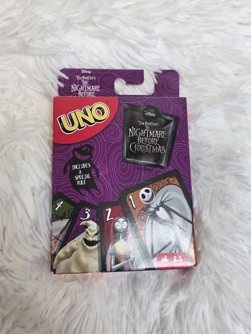 Mattel UNO The Nightmare Before Christmas - Purple Packaging